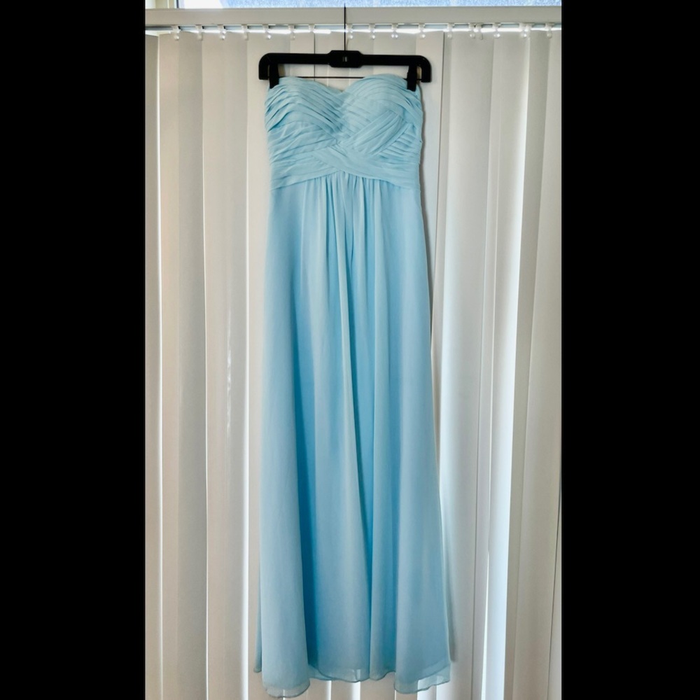 Bill Levkoff light blue bridesmaid dress, size 6.